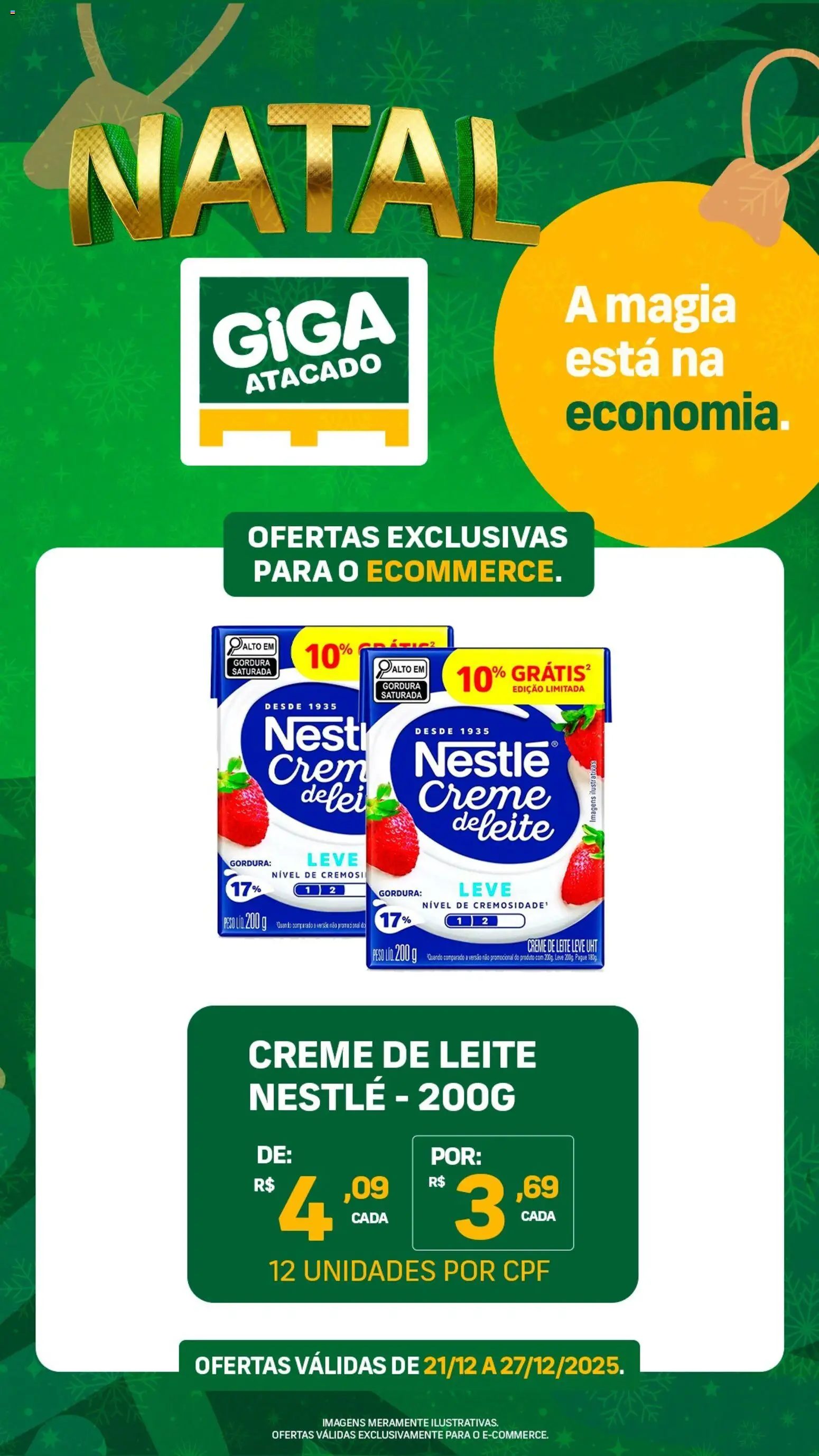 GIGA Atacado Folheto - válido de 21.12.2025 | Página: 2 | Produtos: Leite, Creme, Creme de leite