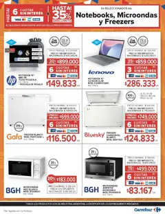 Vista previa Carrefour ofertas válido desde el 20.01.2026 | Página: 30 | Productos: Microondas, Freezer, Notebook, Mochila