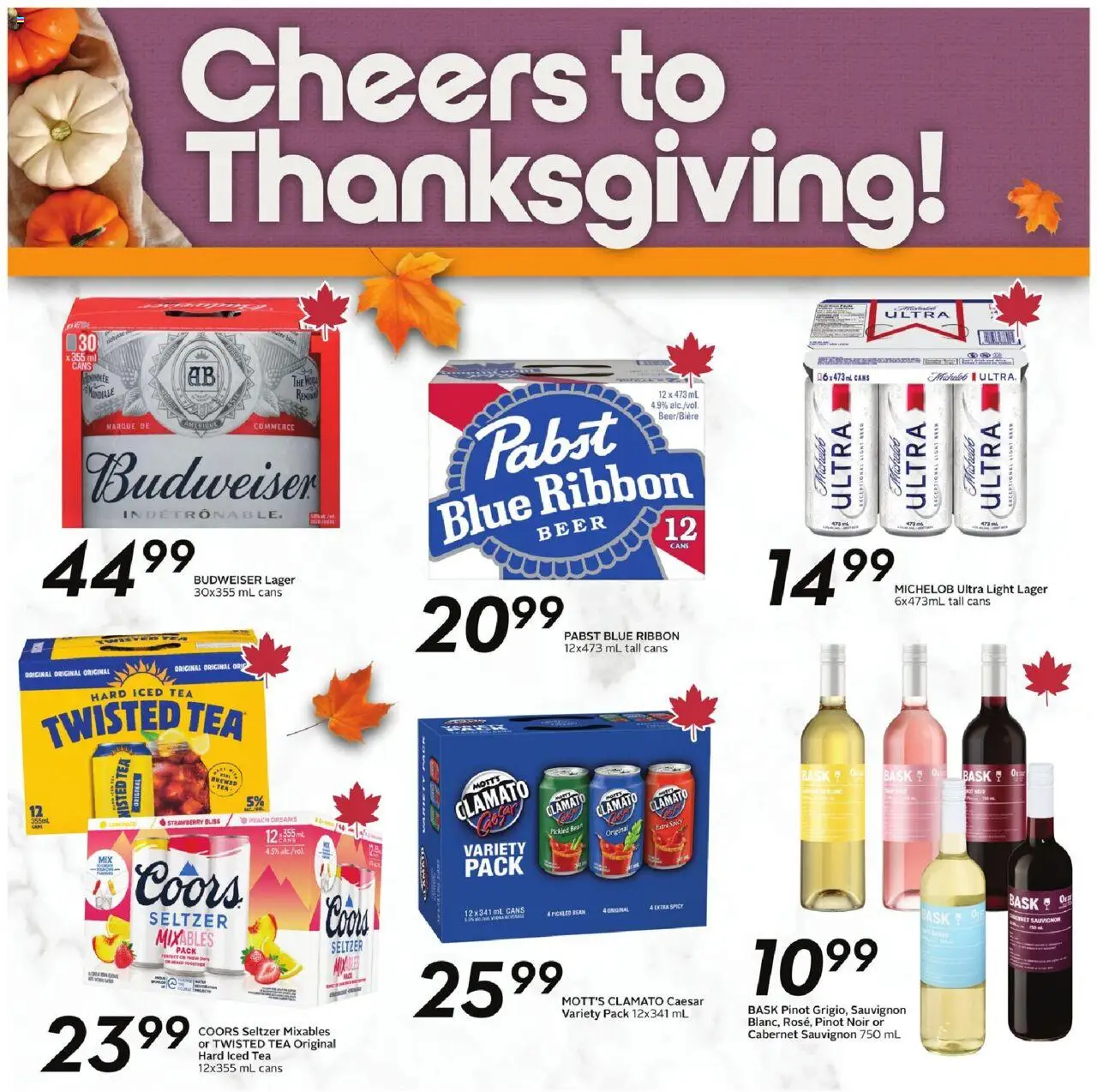 Sobeys flyer valid from 09.10.2025 | Page: 14 | Products: Tea, Beer