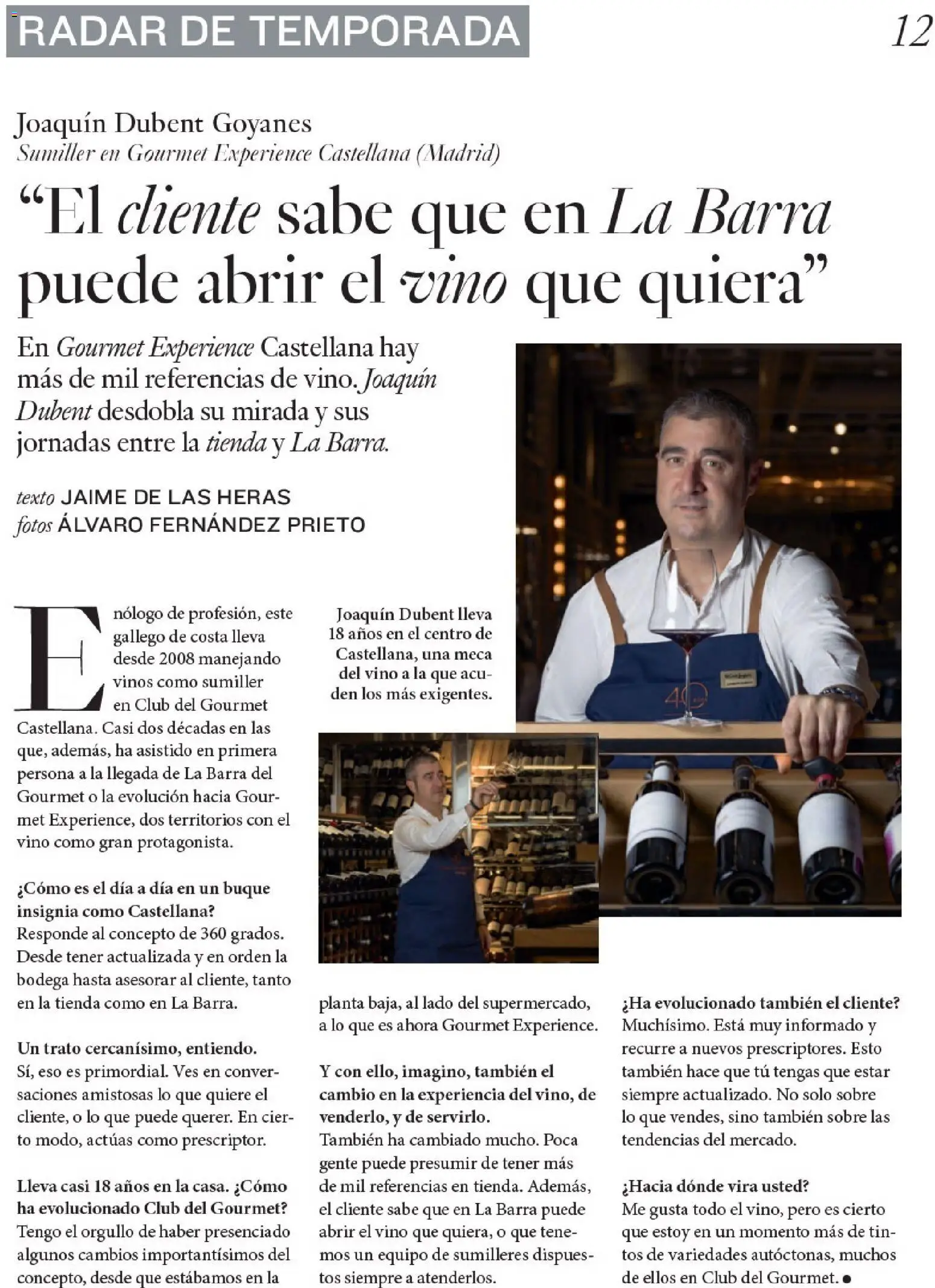 Nuevas ofertas de El Corte Inglés válidas en toda la República Mexicana desde el 11.12.2025. ¡Encuentra las mejores ofertas en El Corte Inglés catálogo Gourmet! | Página: 12 | Productos: Planta, Barra, Vino, Sobre