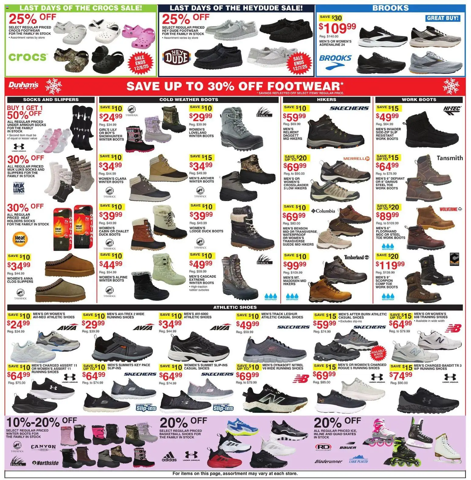 Dunham's Sports Weekly Ad - valid from 06.12.2025 | Page: 7 | Products: Socks, Boots, Slippers