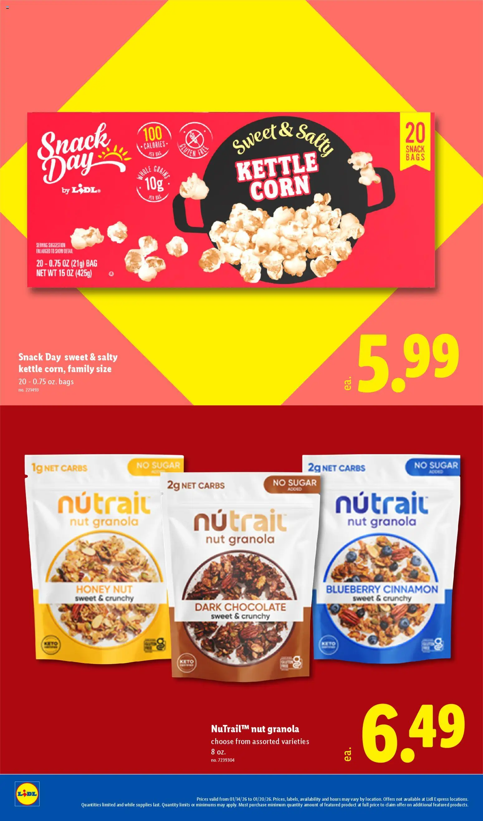 Lidl Weekly Ad - valid from 14.01.2026 | Page: 20 | Products: Corn, Chocolate, Bag, Kettle