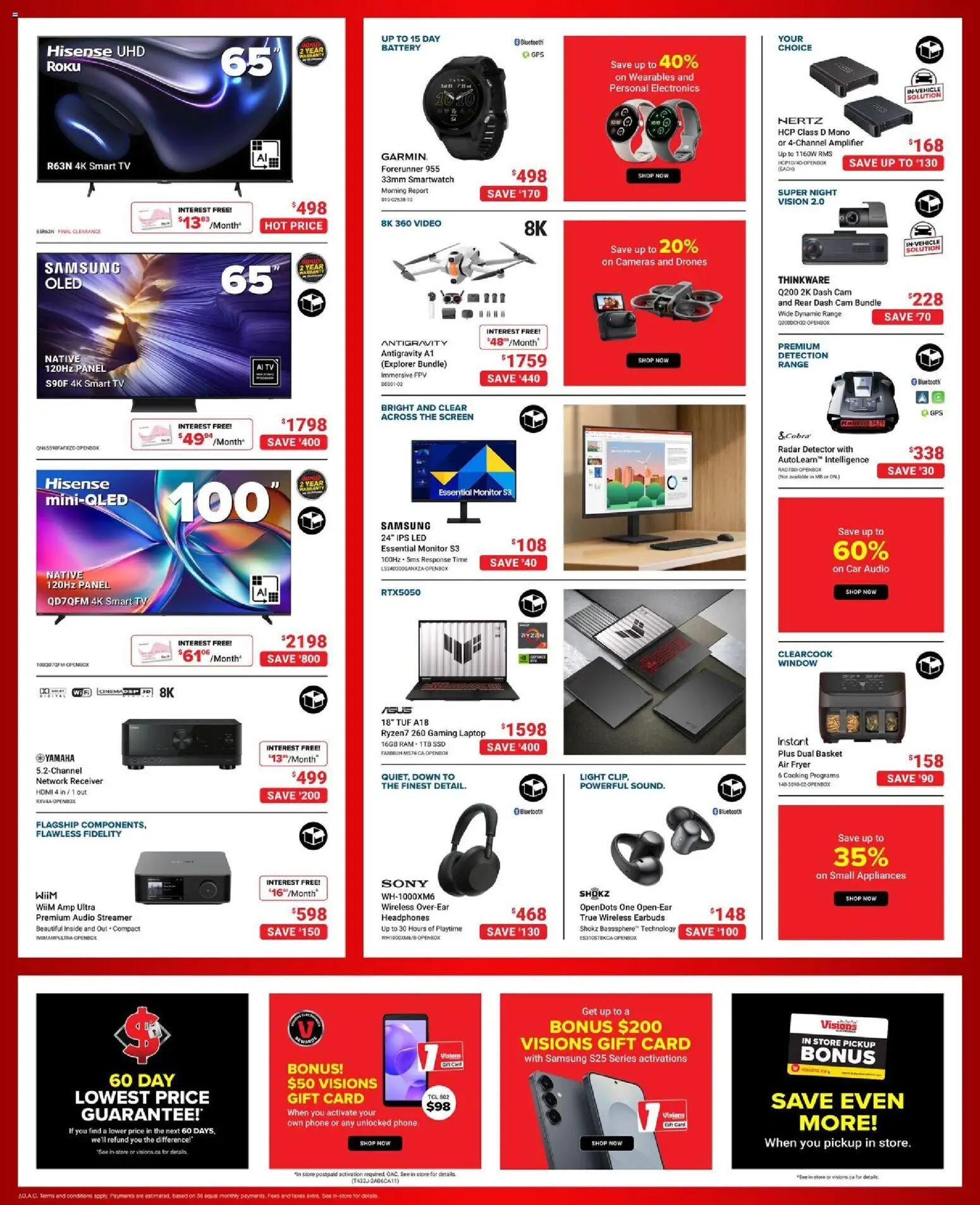 Visions flyer valid from 03.04.2026 | Page: 3 | Products: Monitor, Video, Headphones, Smartwatch