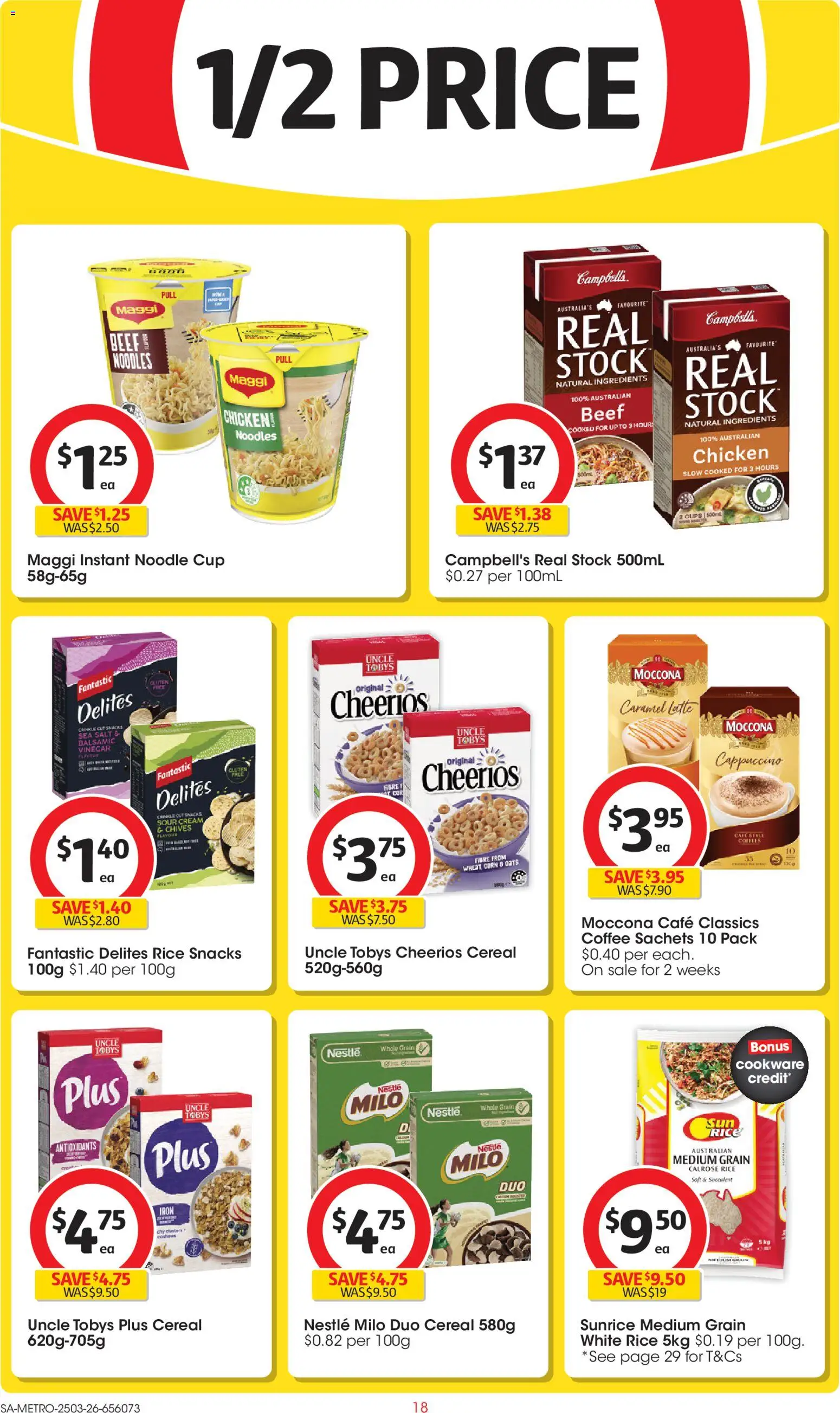 Coles catalogue - valid from 25.03.2026 | Page: 18 | Products: Cups, Coffee, Noodles, Iron