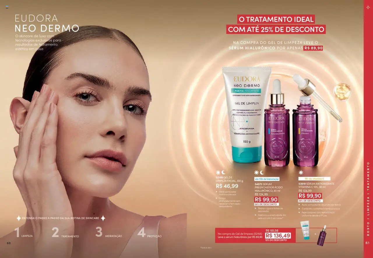 Eudora Folheto - válido de 06.08.2025 | Página: 31 | Produtos: Sérum, Gel de limpeza, Vitamina c