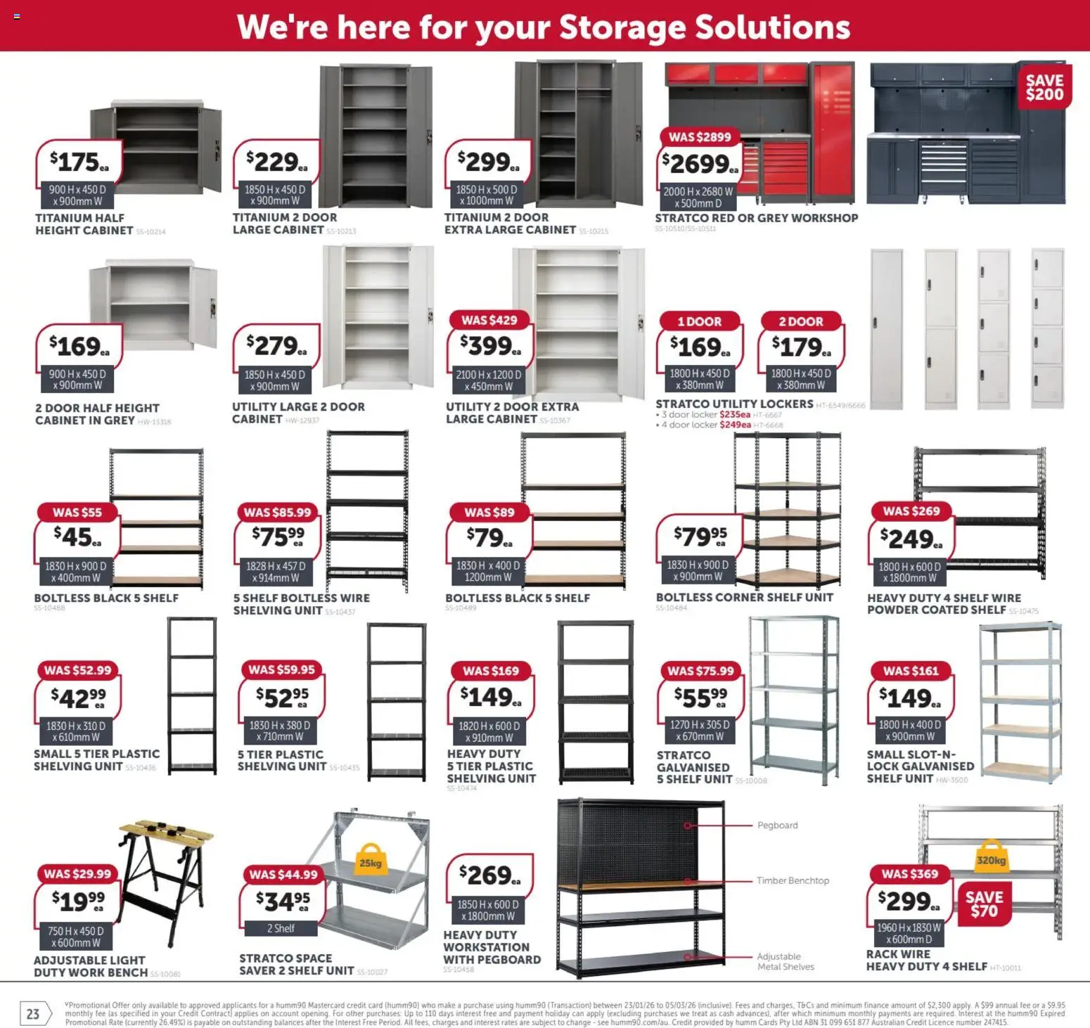 Stratco catalogue - valid from 23.01.2026 | Page: 23 | Products: Shelf, Door, Powder, Light