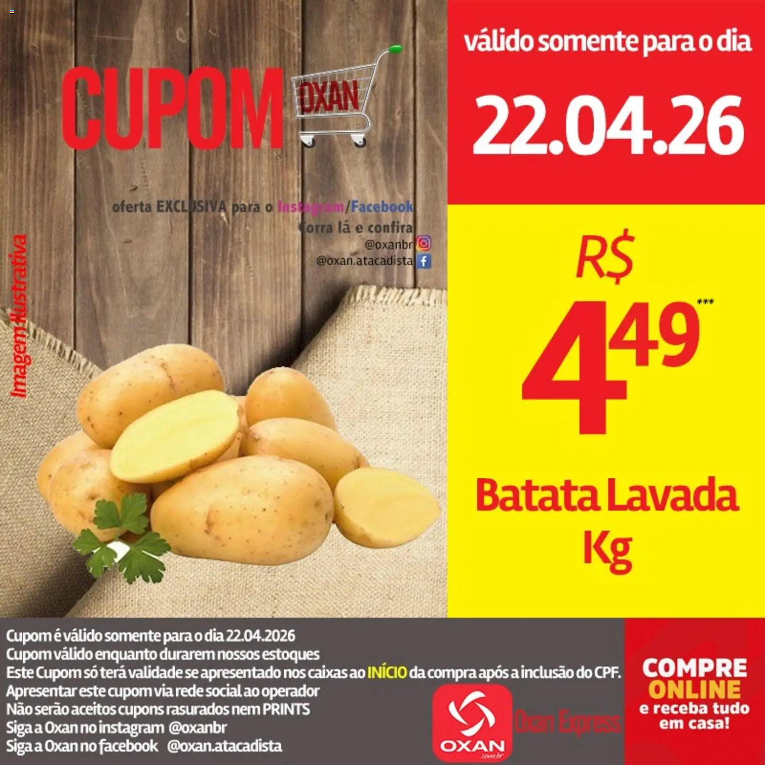 Oxan Atacadista Folheto - válido de 22.04.2026 | Página: 15 | Produtos: Batata