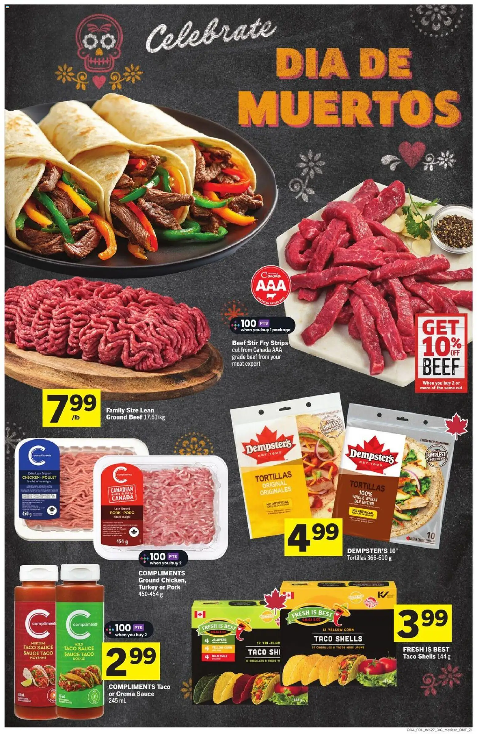 Foodland flyer valid from 30.10.2025 | Page: 5 | Products: Beef, Turkey, Chicken, Pork