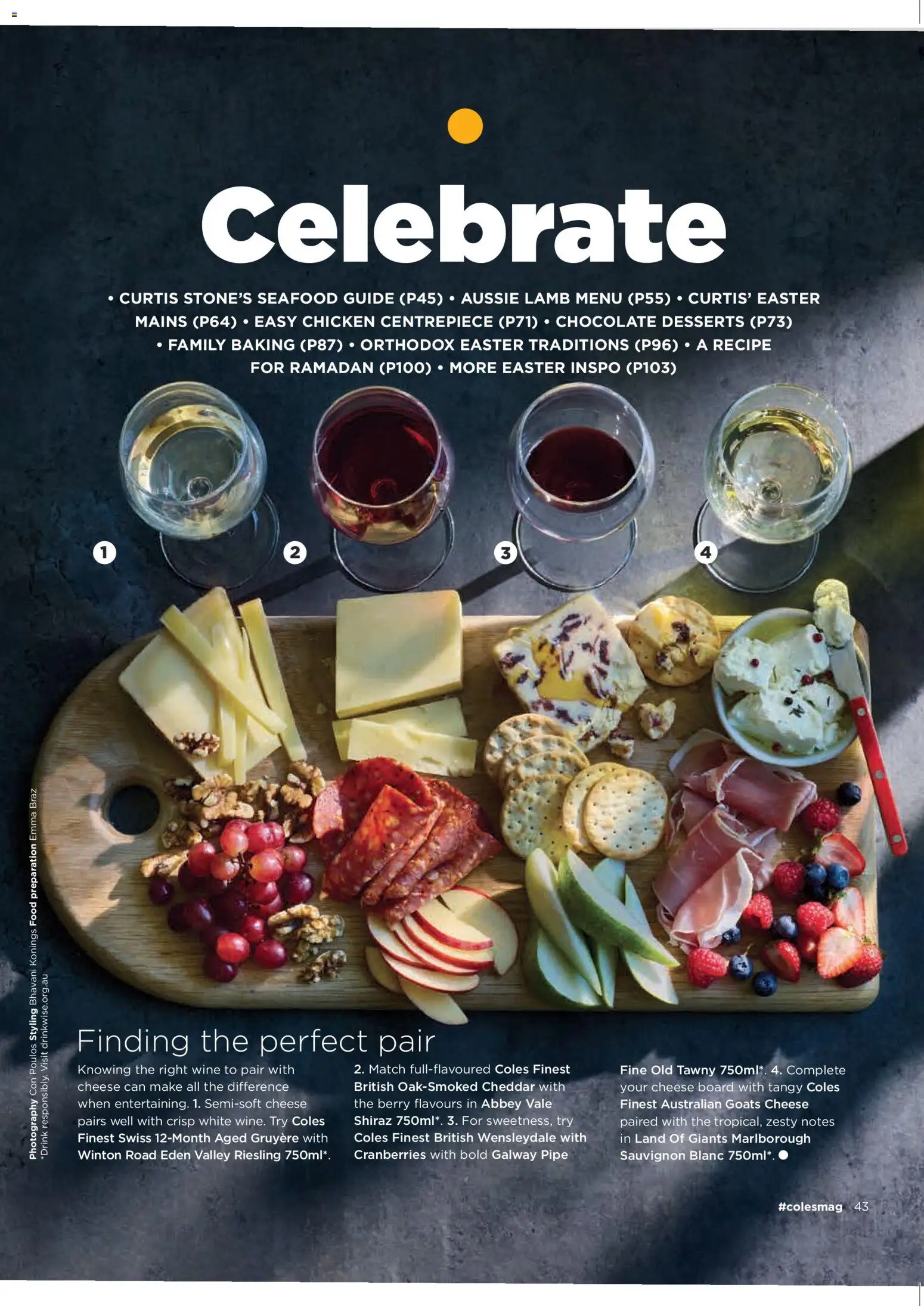 Coles catalogue - valid from 05.03.2026 | Page: 43 | Products: Cheese, Chicken, Lamb, Centrepiece