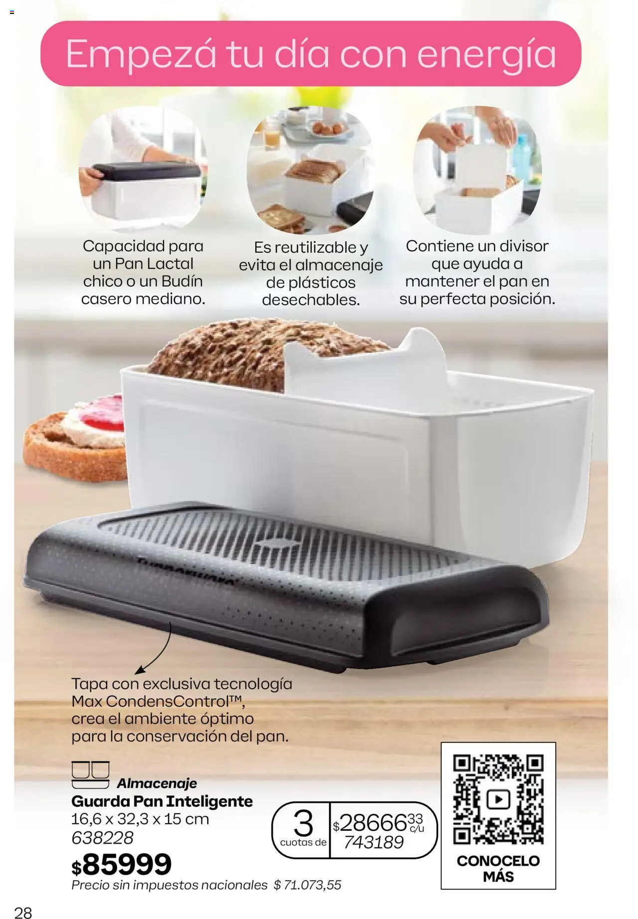 Tupperware Folleto │ válido desde el 09.07.2025 | Página: 29 | Productos: Budín, Pan