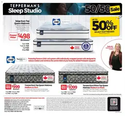 Preview of Tepperman's - Sleep Studio from shop Tepperman's valid from 30.01.2026 | Page: 4 | Products: Mattress, Pillow