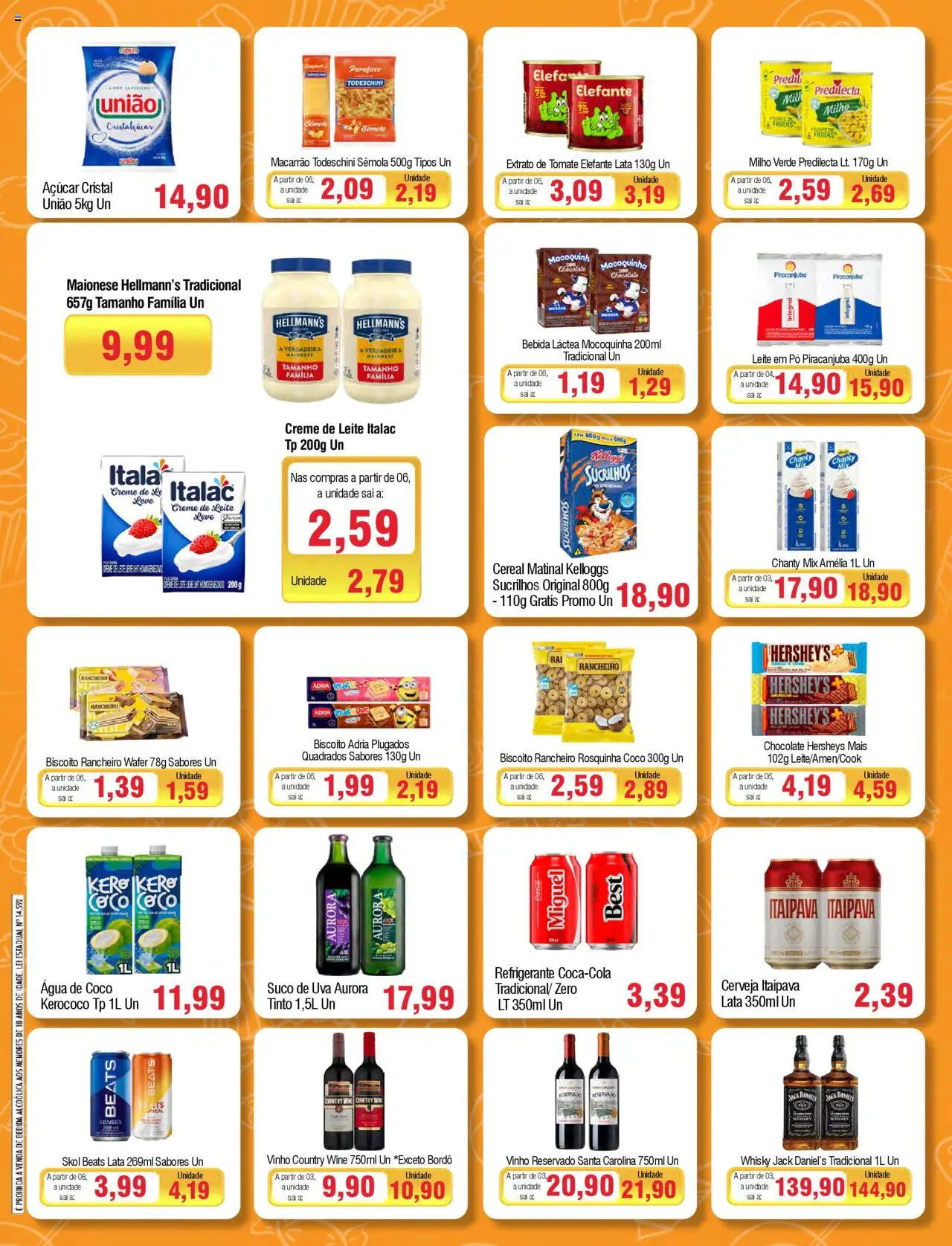 Spani Atacadista Folheto - válido de 21.10.2025 | Página: 3 | Produtos: Biscoito, Açúcar, Sal, Maionese