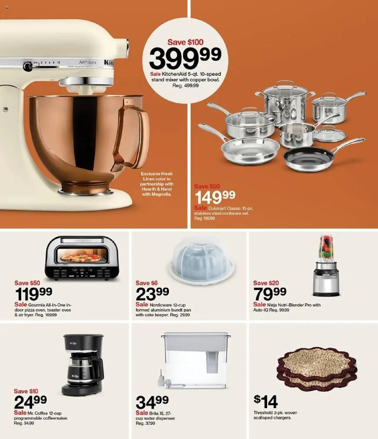 Target Weekly Ad - valid from 21.09.2025 | Page: 5 | Products: Pan, Coffee, Oven, Mixer