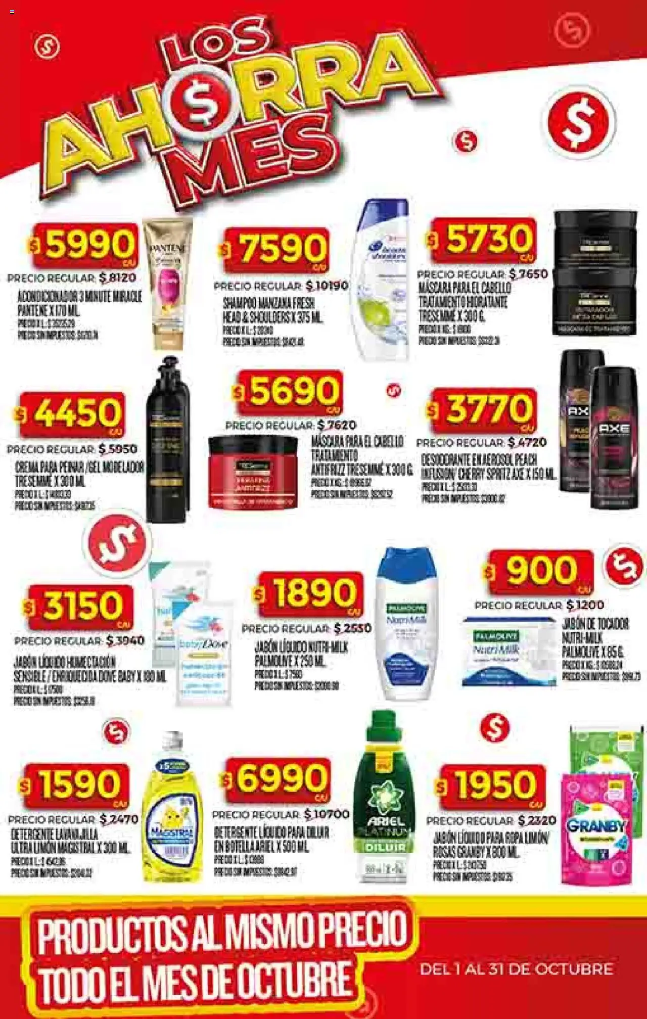 Supermercado DIA Ofertas │ válido desde el 01.10.2025 | Página: 38 | Productos: Shampoo, Desodorante, Manzana, Ropa