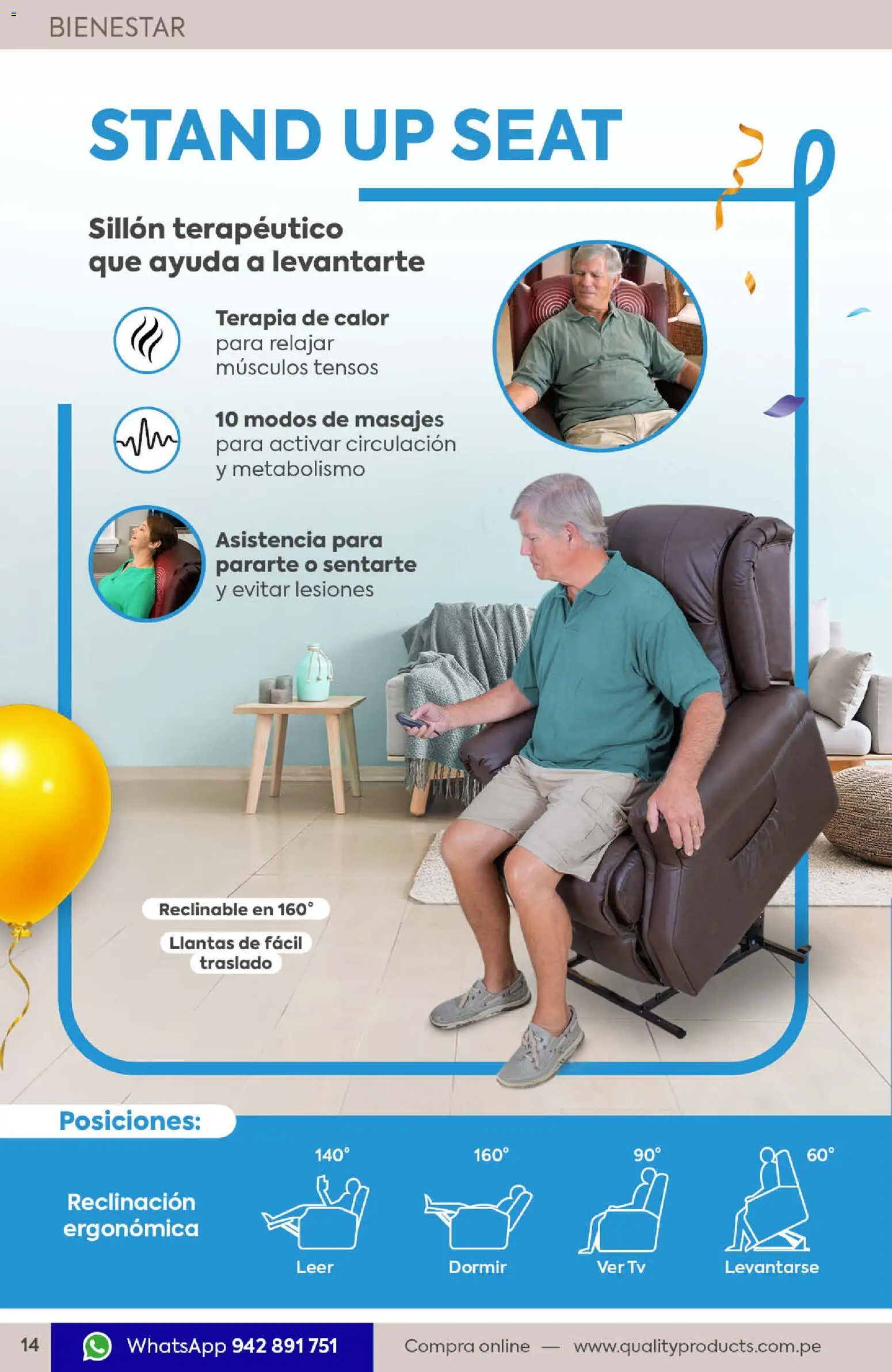 Catálogo Quality Products válido desde 01.10.2025 | Página: 14 | Productos: Sillón