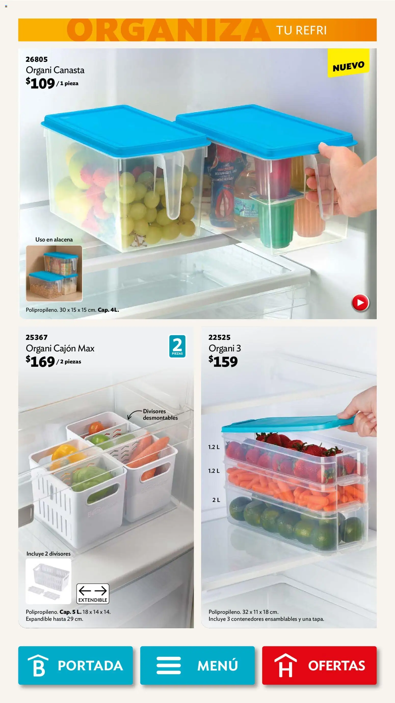 Nuevas ofertas de Betterware válidas en toda la República Mexicana desde el 02.03.2026. ¡Encuentra las mejores ofertas en Betterware campaña 3 2026! | Página: 35 | Productos: Alacena, Canasta