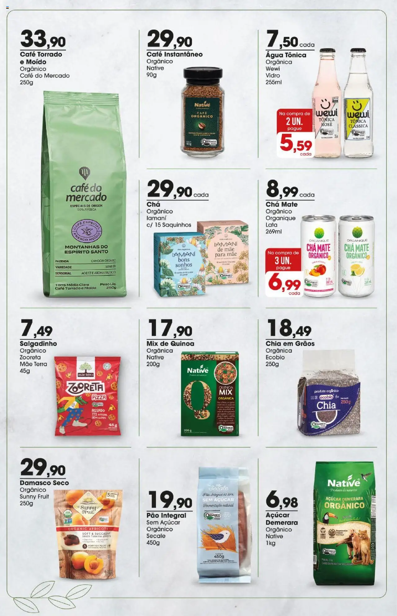 Zaffari Folheto - válido de 01.09.2025 | Página: 4 | Produtos: Damasco, Quinoa, Açúcar demerara, Chá