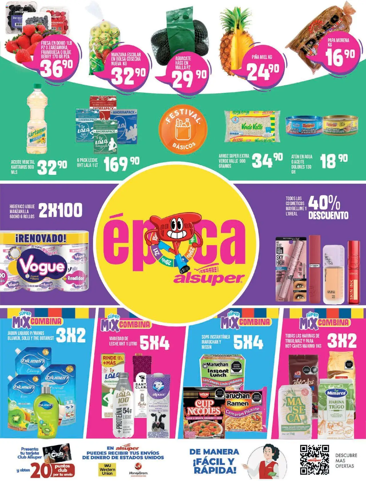 Nuevas ofertas de Alsuper válidas en toda la República Mexicana desde el 01.08.2025. ¡Encuentra las mejores ofertas en Alsuper - Folleto - Zacatecas! | Página: 8 | Productos: Papa, Sopa, Arroz, Jabón