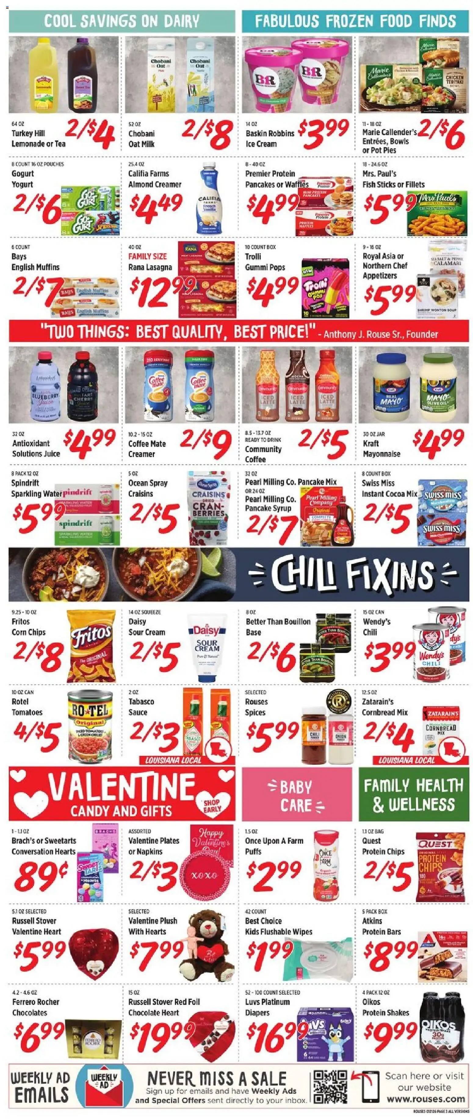 Rouses Weekly Ad - AL - valid from 21.01.2026 | Page: 7 | Products: Berries, Box, Milk, Yogurt