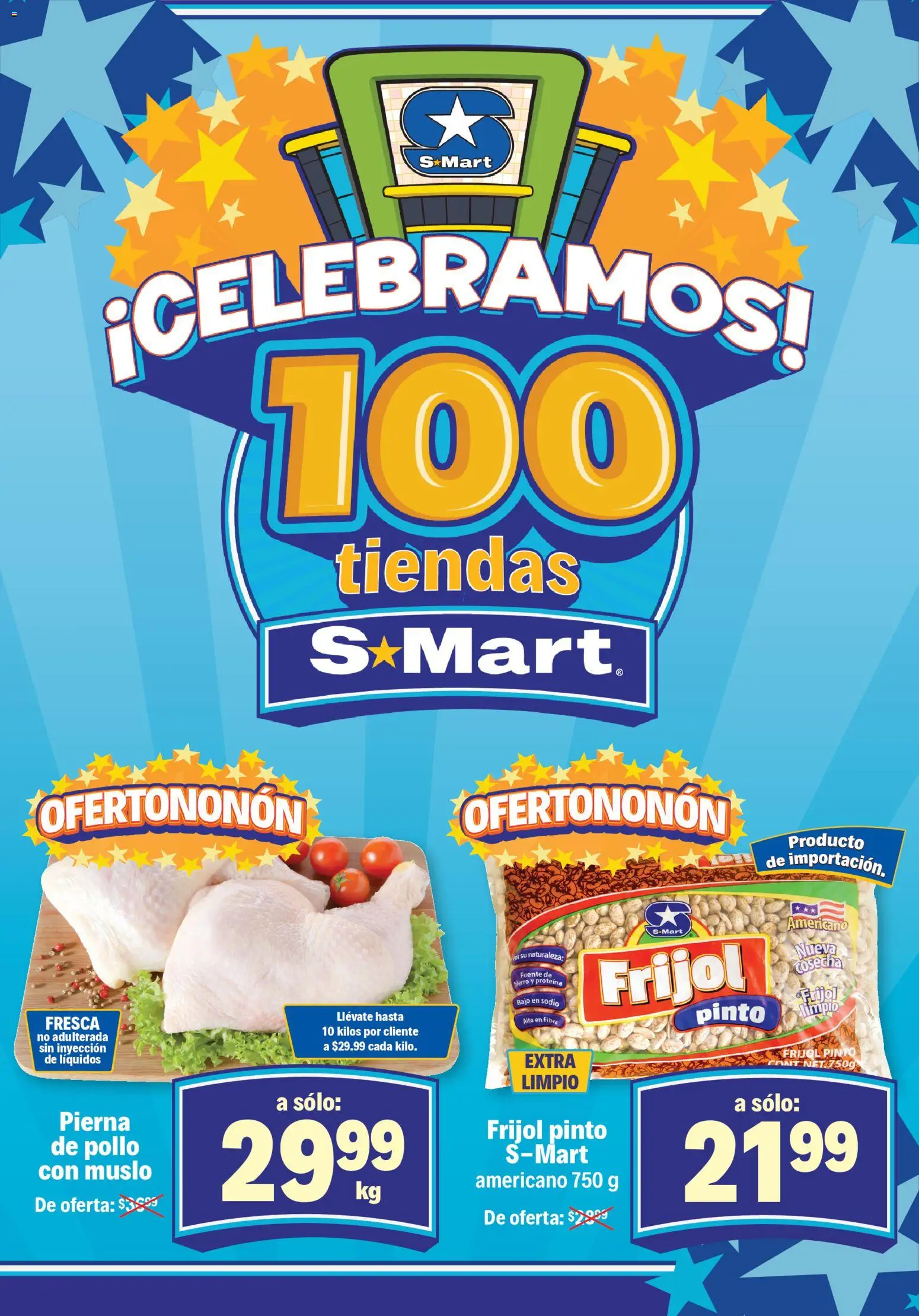 Nuevas ofertas de S-Mart válidas en toda la República Mexicana desde el 24.10.2025. ¡Encuentra las mejores ofertas en S-Mart folleto Chihuahua! | Página: 2 | Productos: Pollo, Fuente