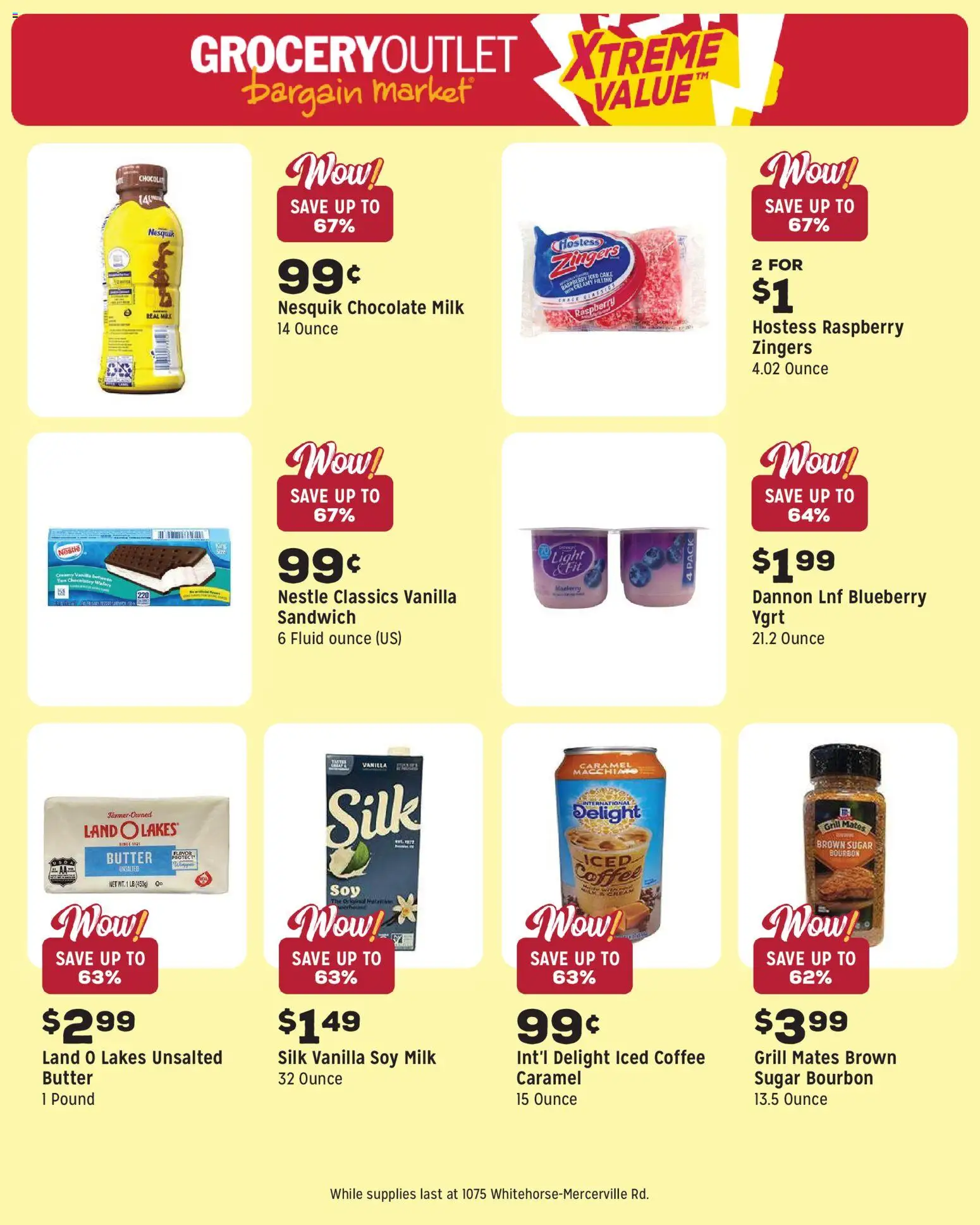 Grocery Outlet Weekly Ad - NJ - valid from 29.04.2026 | Page: 11 | Products: Milk, Coffee, Bourbon, Grill