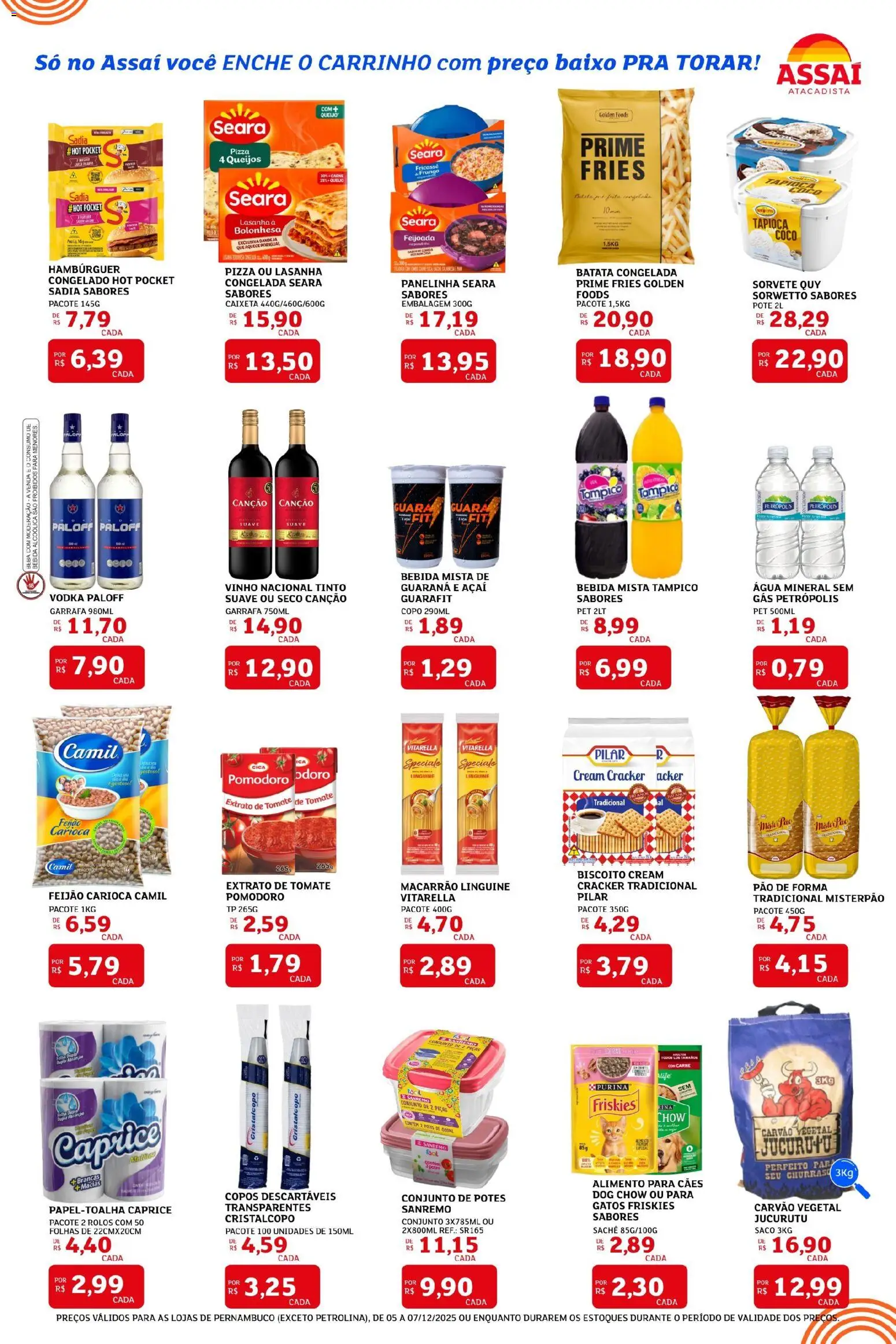 Assaí Atacadista Folheto - válido de 05.12.2025 | Página: 2 | Produtos: Tapioca, Pão de forma, Sorvete, Batata
