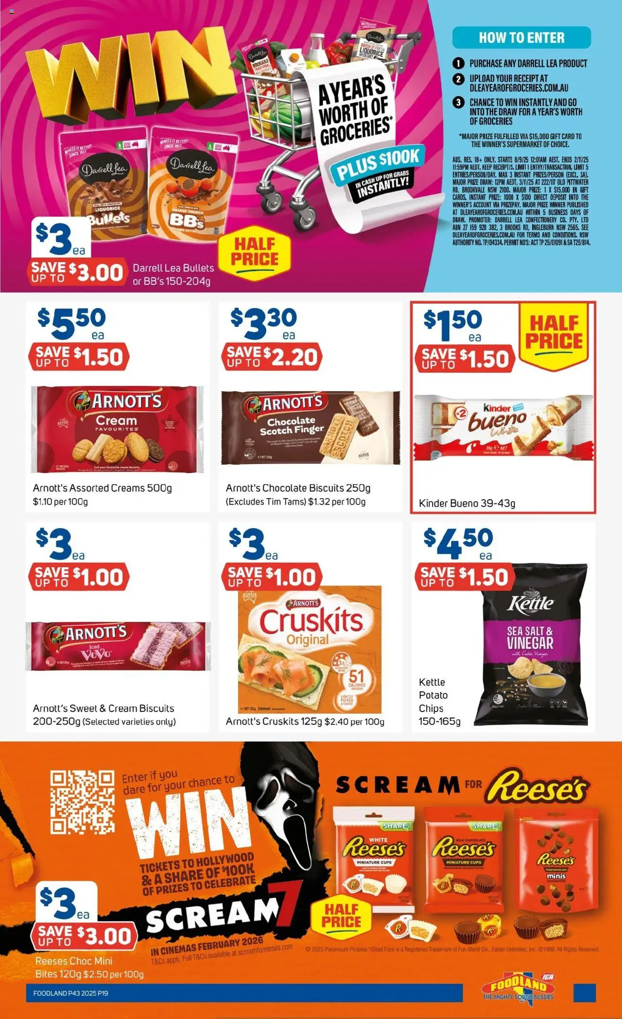Foodland catalogue - valid from 22.10.2025 | Page: 19 | Products: Cups, Chips, Cream, Vinegar