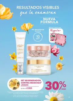 Vista previa de Yves Rocher campaña 6 2026, nuevo folleto de la tienda, válido en México a partir del 21.04.2026 | Página: 21 | Productos: Iluminador, Contorno de ojos, Moño, Caja