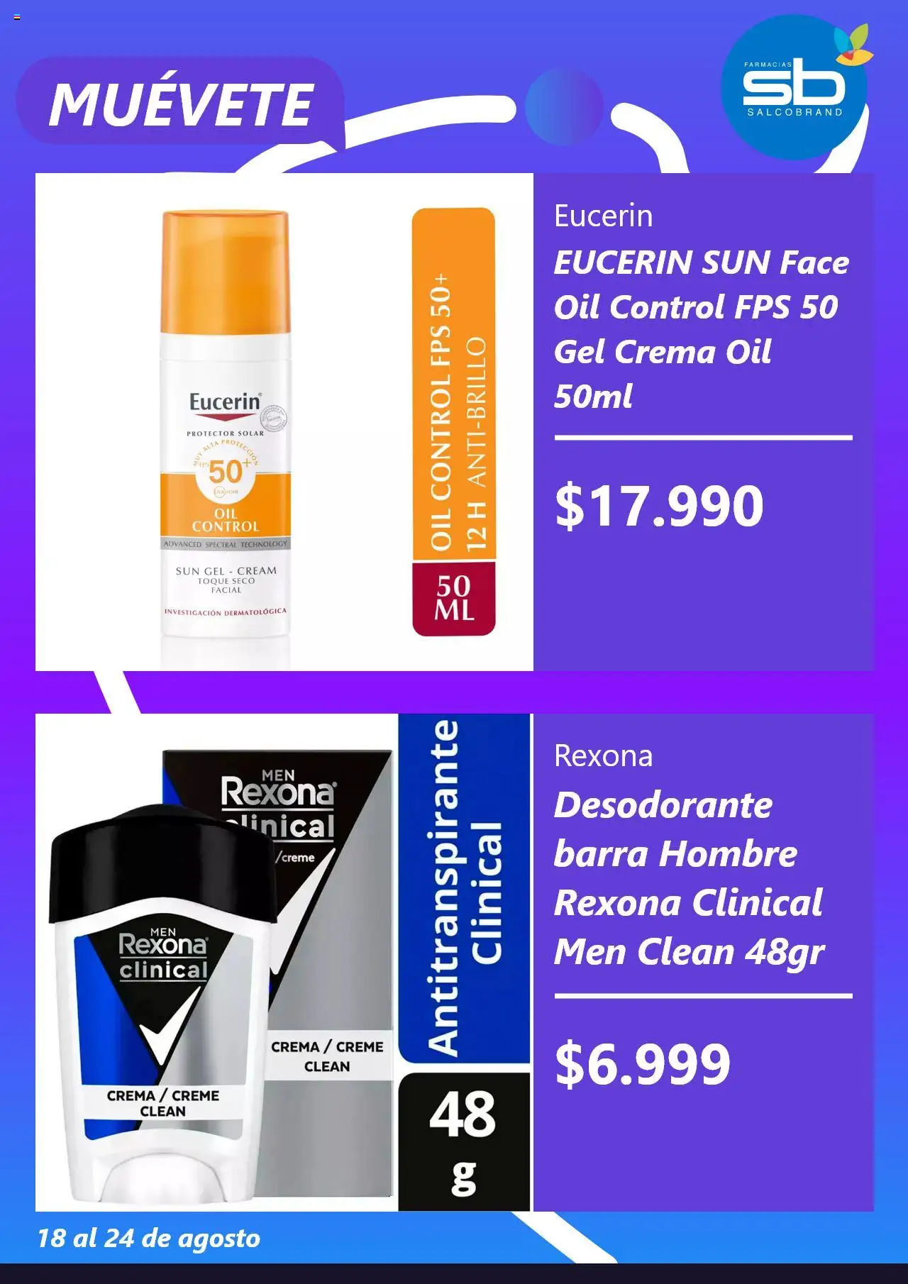 Salcobrand ofertas  │ válido desde el 18.08.2025 | Página: 2 | Productos: Protector solar, Desodorante, Antitranspirante, Crema
