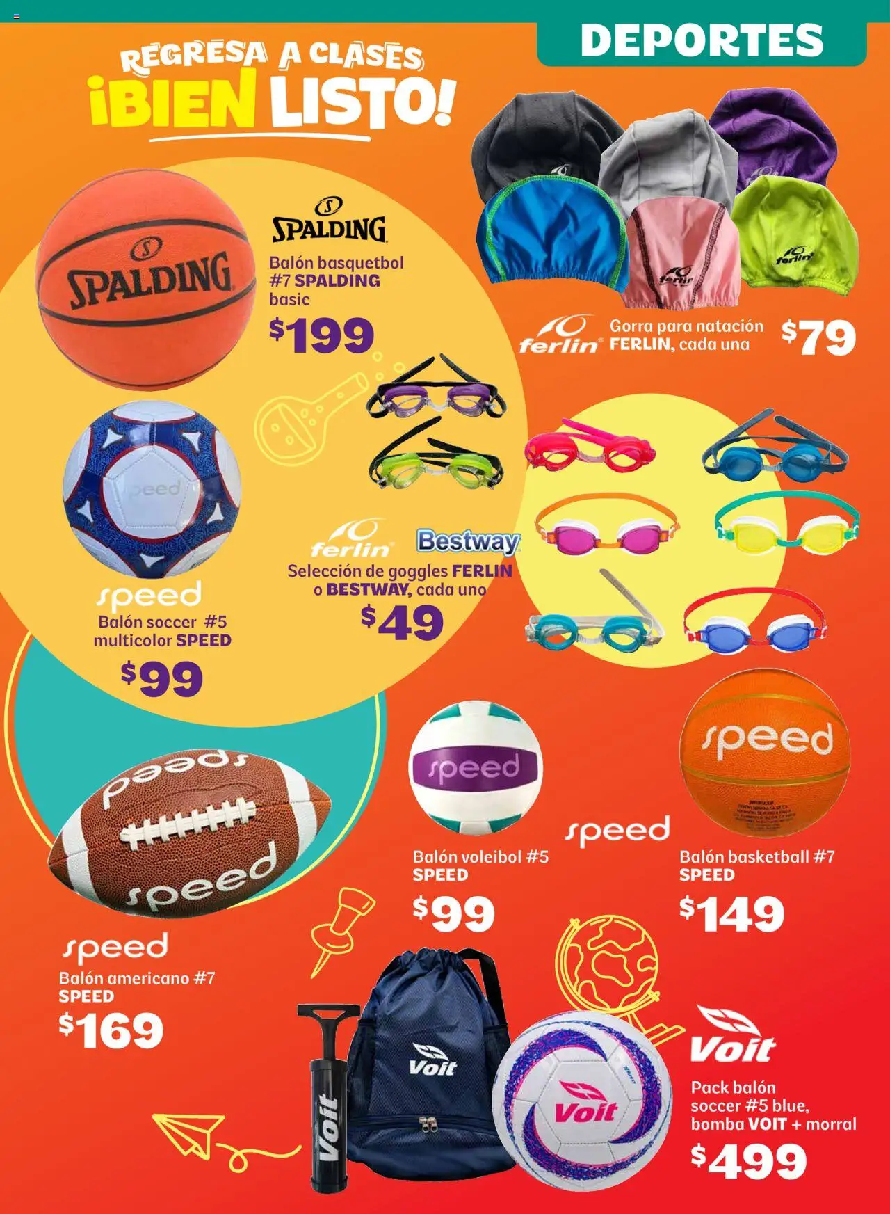 Nuevas ofertas de Soriana válidas en toda la República Mexicana desde el 14.08.2025. ¡Encuentra las mejores ofertas en Soriana - Regresa a clases bien listo Súper Nacional! | Página: 43 | Productos: Gorra, Goggles, Morral