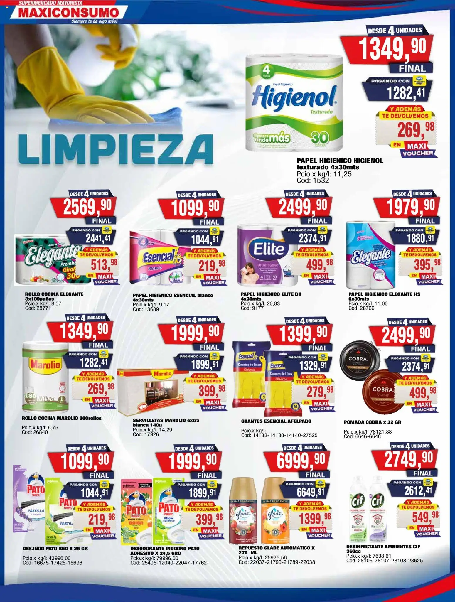 Maxiconsumo ofertas │ válido desde el 16.03.2026 | Página: 22 | Productos: Pomada, Cocina, Servilletas, Desodorante