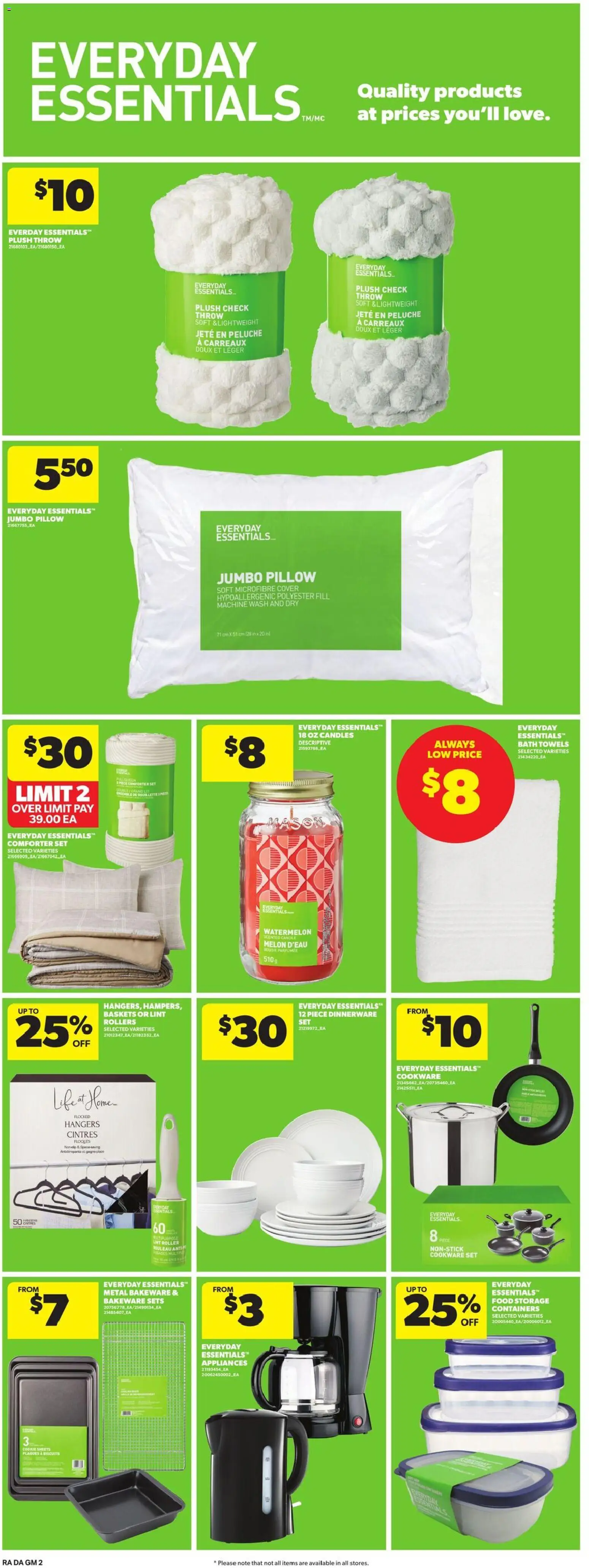 Atlantic Superstore flyer valid from 01.01.2026 | Page: 22 | Products: Pillow, Bath