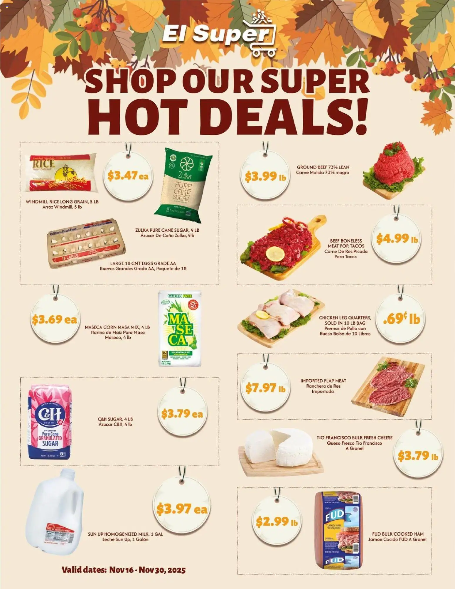 El Super Weekly Ad - AK - valid from 26.11.2025 | Page: 5 | Products: Corn, Cheese, Ham, Water