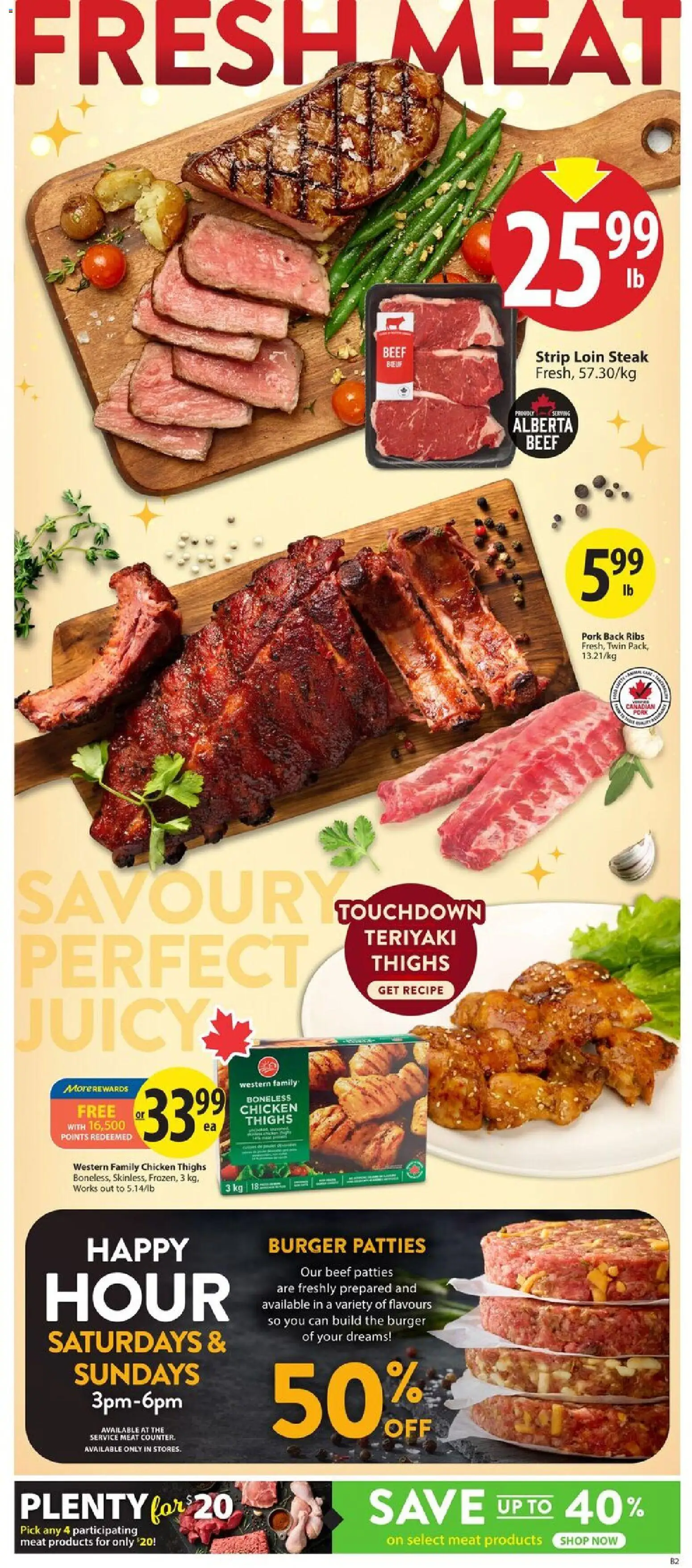 Save on foods flyer valid from 13.11.2025 | Page: 8 | Products: Beef, Chicken, Pork
