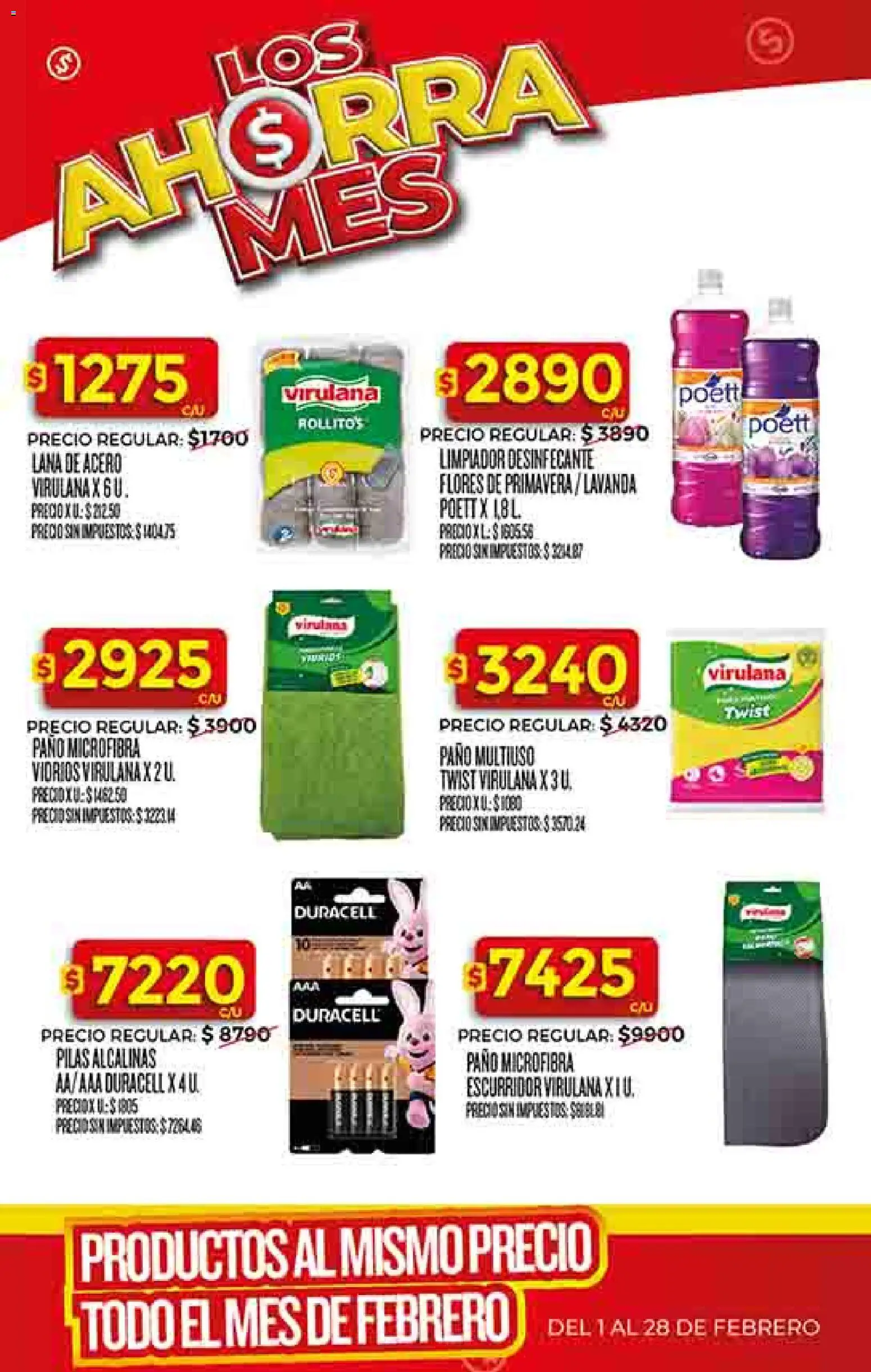 Dia - Ofertas - Salta y Jujuy │ válido desde el 25.02.2026 | Página: 50 | Productos: Pilas, Limpiador, Escurridor