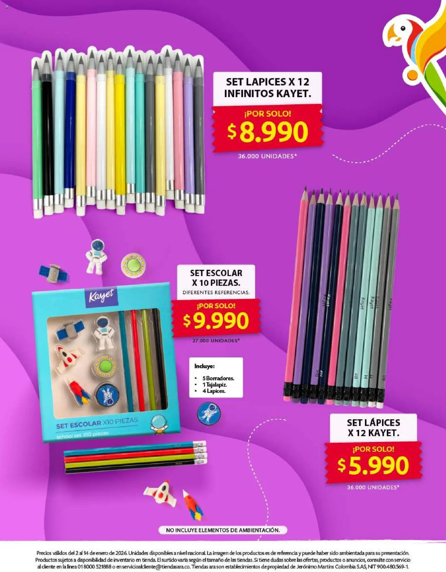 Ara revista - valida desde el 02.01.2026 | Página: 9 | Productos: Sobre