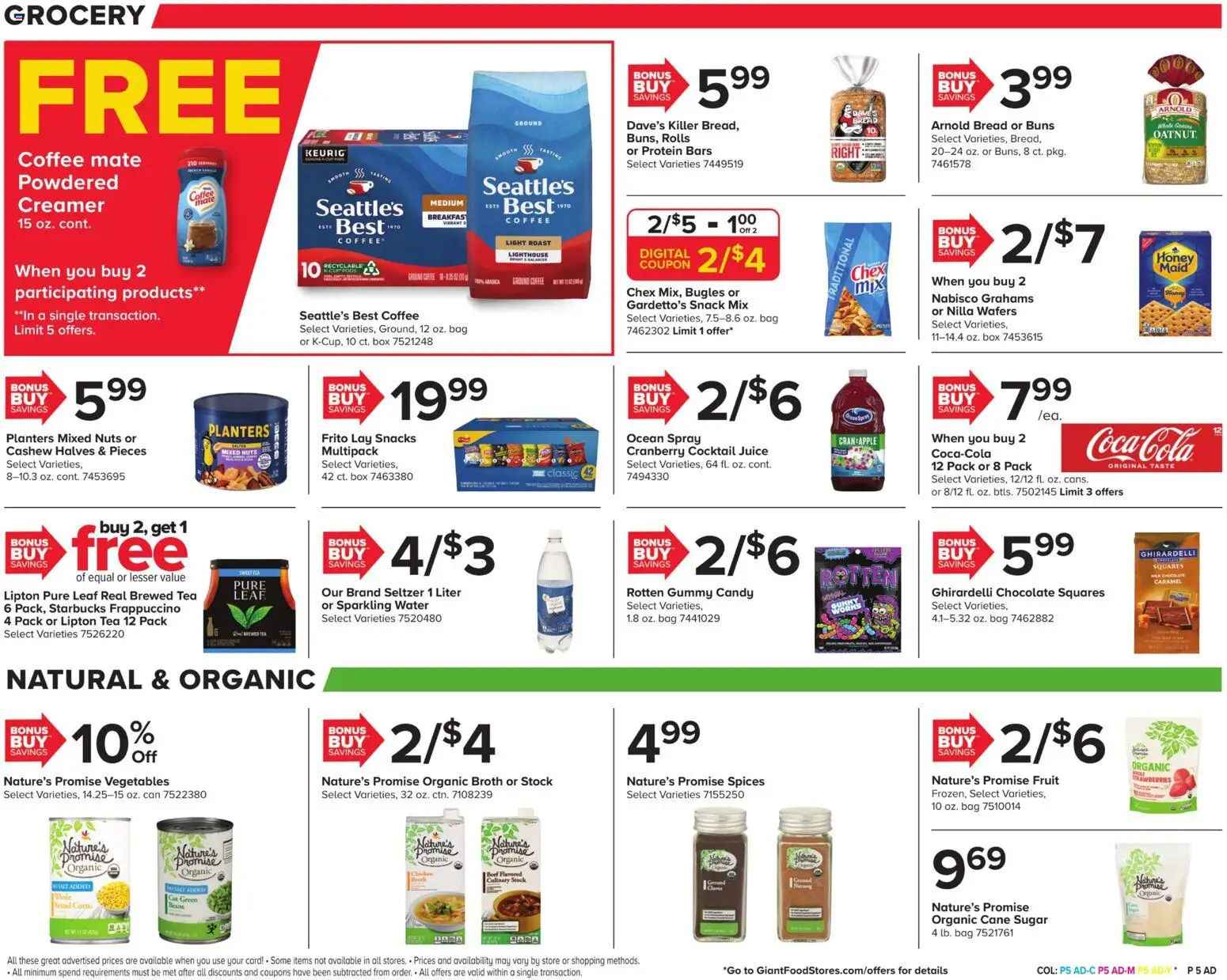 Giant Weekly Ad - valid from 12.12.2025 | Page: 10 | Products: Chocolate, Juice, Strawberries, Bag