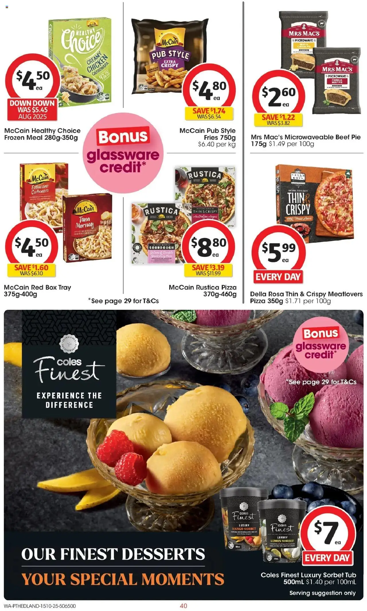 Coles catalogue - valid from 15.10.2025 | Page: 40 | Products: Box, Pizza, Chicken, Microwave
