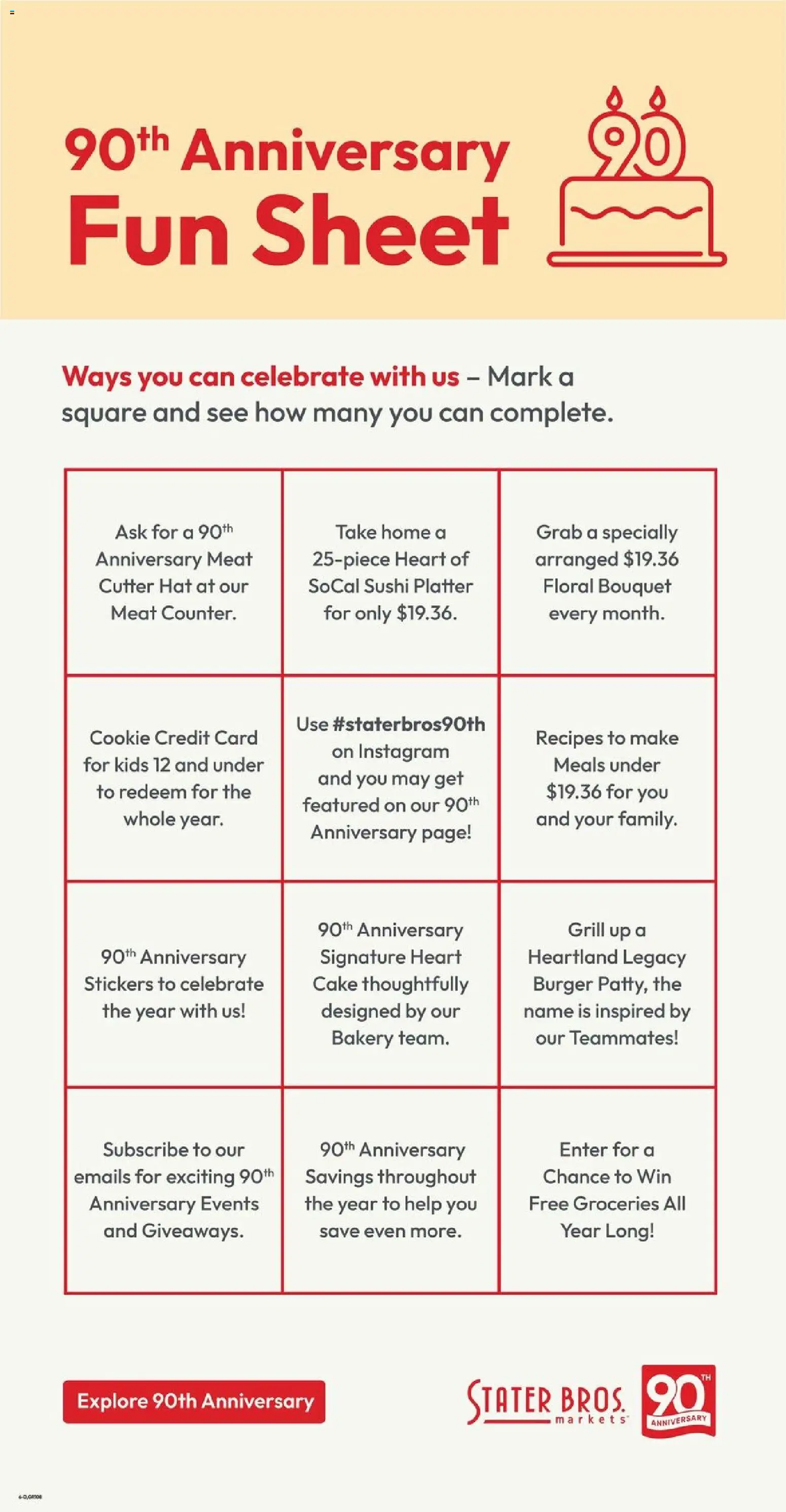 Stater Bros Weekly Ad - valid from 08.04.2026 | Page: 6 | Products: Bakery, Stickers, Hat, Cutter