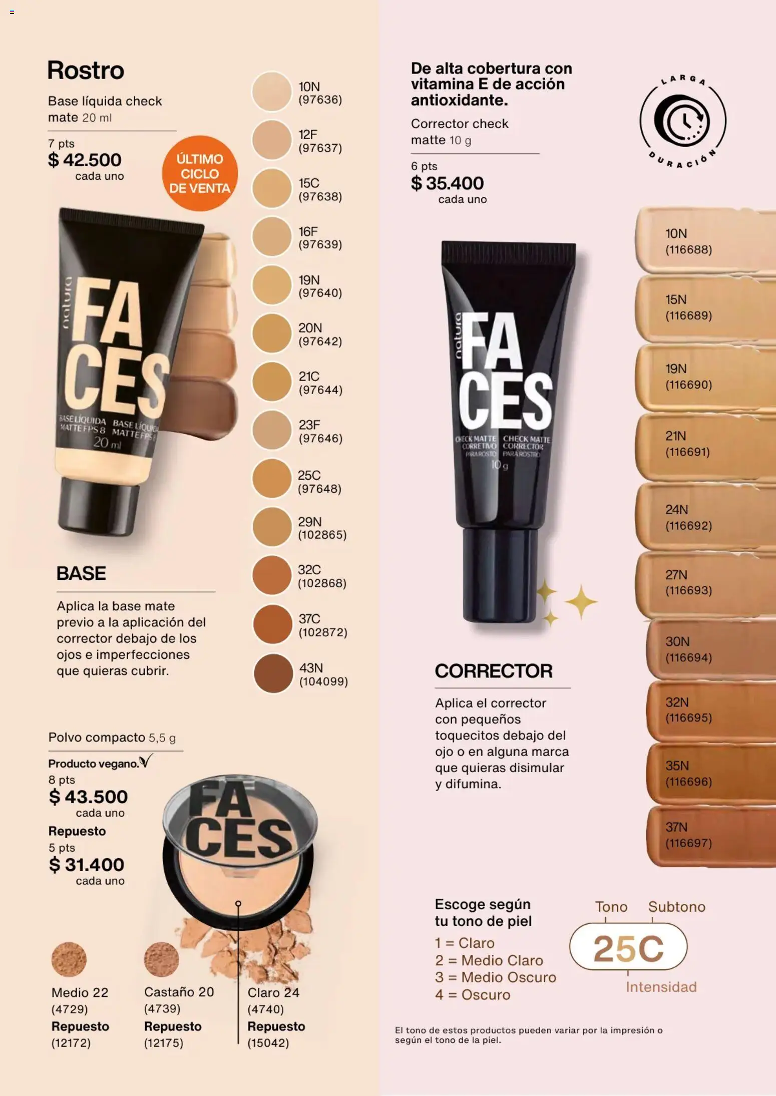 Natura revista - valida desde el 13.11.2025 | Página: 112 | Productos: Polvo compacto, Polvo, Corrector