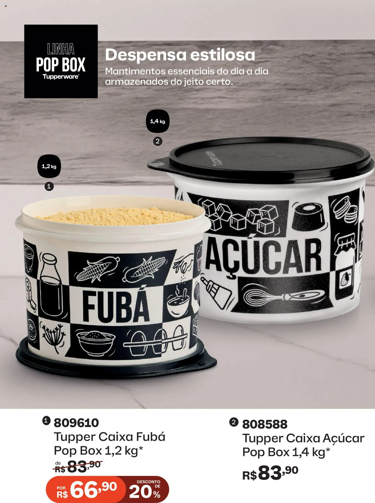 Tupperware Folheto - válido de 01.12.2025 | Página: 44 | Produtos: Fubá, Caixa, Açúcar