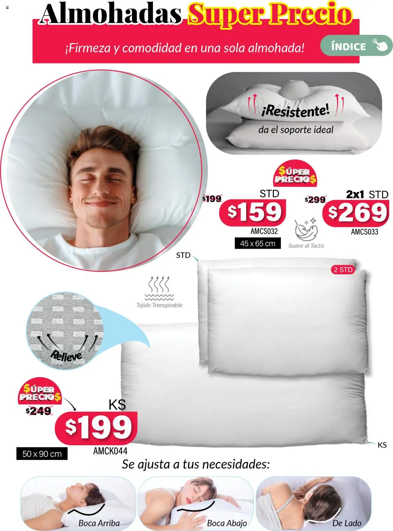 Nuevas ofertas de Colchas Concord válidas en toda la República Mexicana desde el 01.08.2025. ¡Encuentra las mejores ofertas en Colchas Concord - Catálogo! | Página: 508 | Productos: Almohada