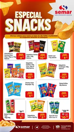 Semar Supermercado - Ofertas Snacks - Pré-Visualização do folheto da loja Semar Supermercado, válido de 11.09.2025