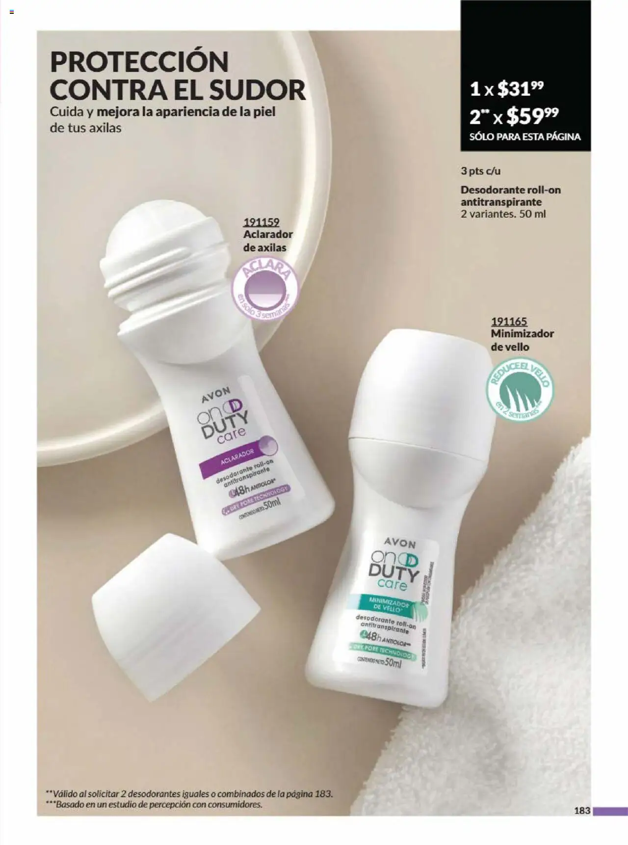 Nuevas ofertas de AVON válidas en toda la República Mexicana desde el 09.08.2025. ¡Encuentra las mejores ofertas en AVON - Campaña 13 2025! | Página: 193 | Productos: Desodorante, Antitranspirante