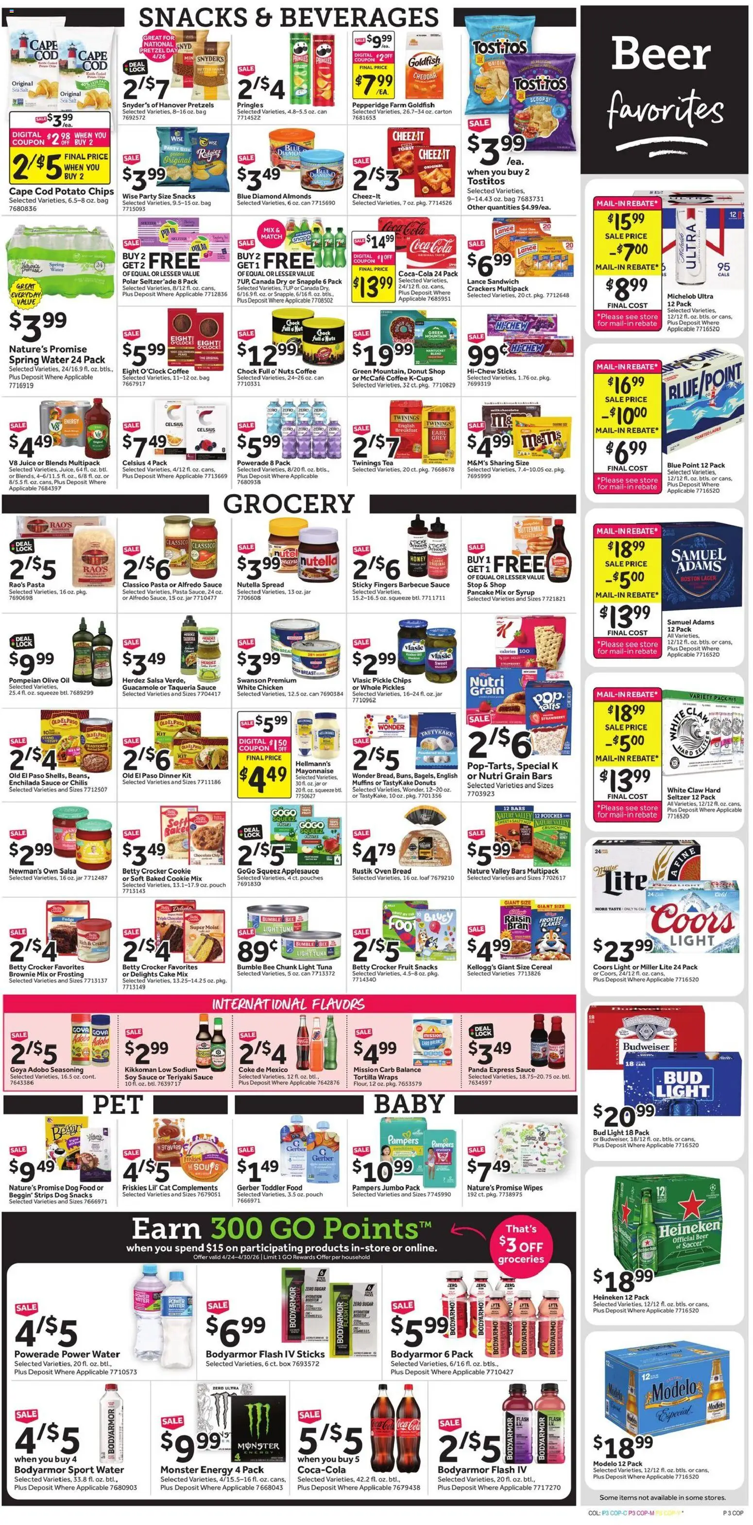 Stop & Shop Weekly Ad - valid from 24.04.2026 | Page: 6 | Products: Dog Food, Milk, Fruits, Sugar