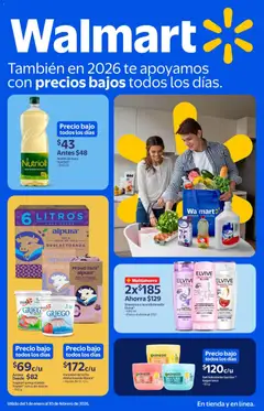 Vista previa de Walmart folleto, nuevo folleto de la tienda, válido en México a partir del 01.01.2026