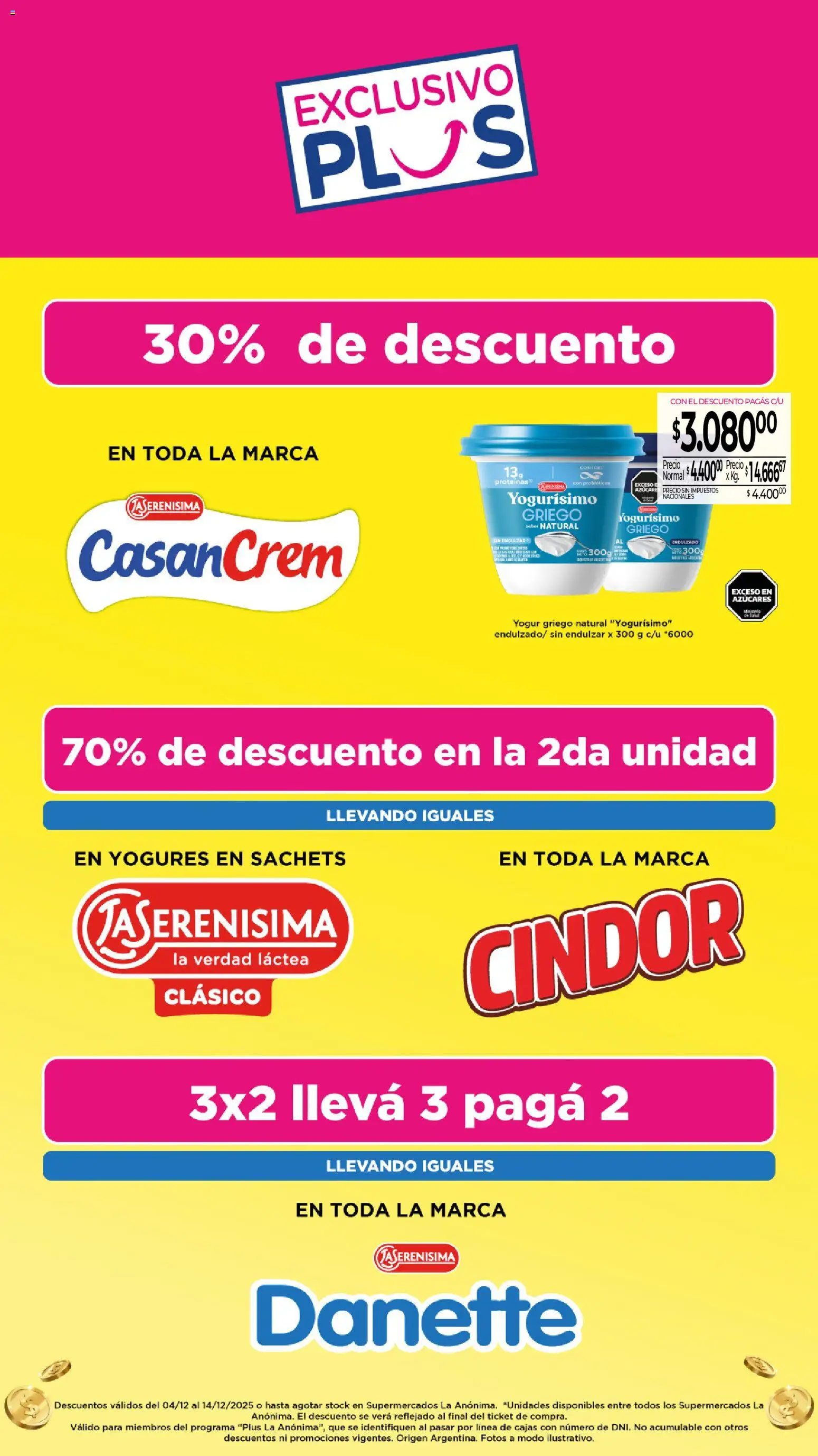 La Anonima - catalogos │ válido desde el 04.12.2025 | Página: 22 | Productos: Yogur