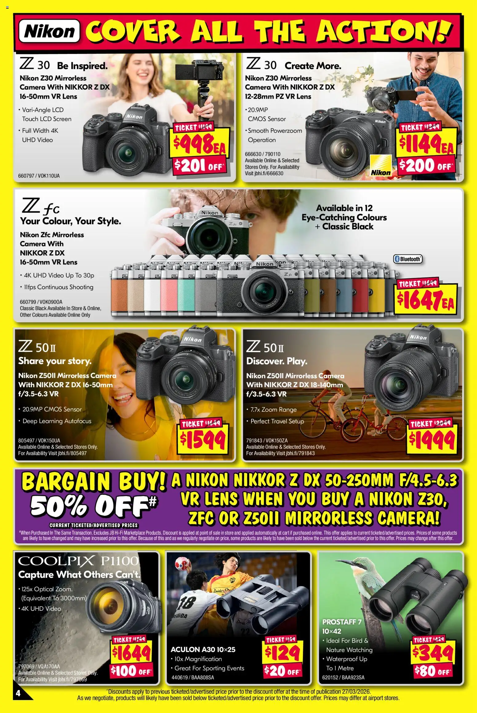 JB Hi-Fi catalogue - valid from 02.04.2026 | Page: 4 | Products: Cart, Camera, Screen