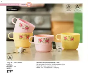 Vista previa de Juego de 4 tazas Rosella, Plástico. (235093) 7 pts, nuevo folleto de la tienda, válido en México a partir del 02.04.2026 | Página: 20 | Productos: Juego, Cocina