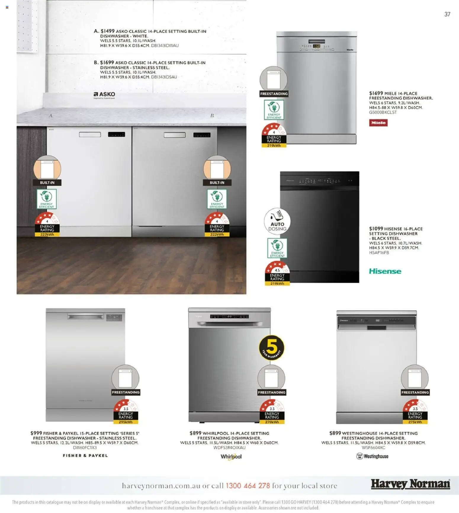 Harvey Norman catalogue - valid from 29.04.2026 | Page: 37 | Products: Accessories, Dishwasher